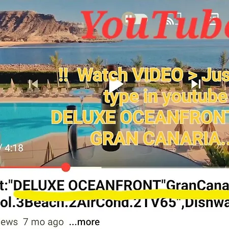Ocean Breeze Oasis: Deluxe Beachfront Retreat With Stunning Views Apartment Playa Del Cura (Gran Canaria)